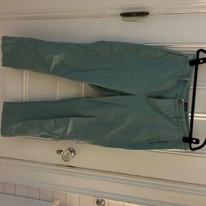 J.Crew high-rise girlfriend Chino pants in green